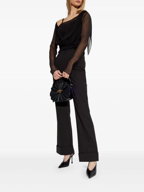 Cult Gaia sheer blouse - Black