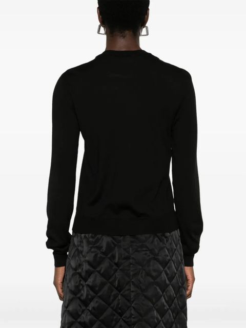 Moschino fine-knit sweater - Black