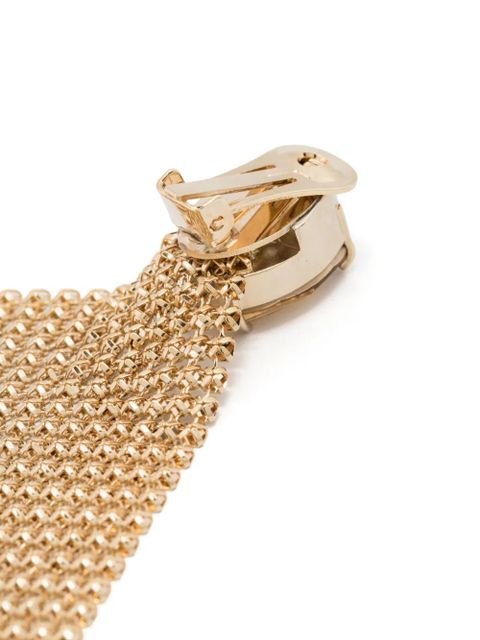 Rabanne draped chainmail clip-on earrings - Gold - zdjęcie produktu nr 2