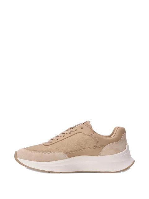 Lauren Ralph Lauren leather-logo sneakers - Neutrals