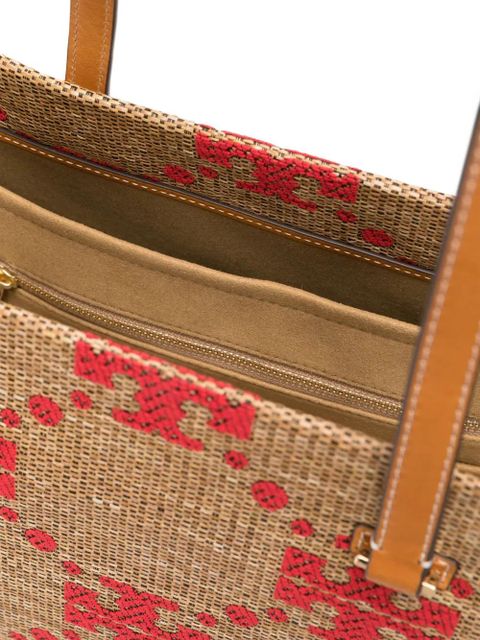 Tory Burch monogram-pattern tote bag - Neutrals