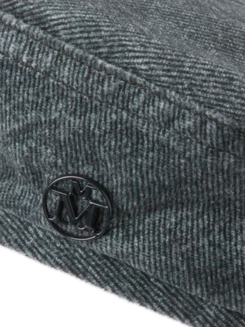 Maison Michel logo-plaque hat - Grey - zdjęcie produktu nr 2