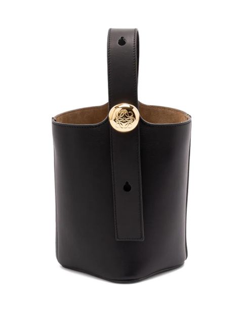LOEWE mini Pebble bucket bag - Black - zdjęcie produktu nr 1