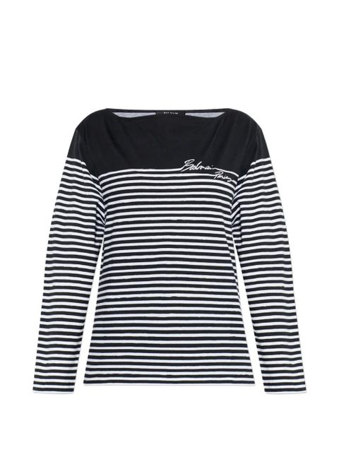 Balmain striped long-sleeved top - Black - zdjęcie produktu nr 1