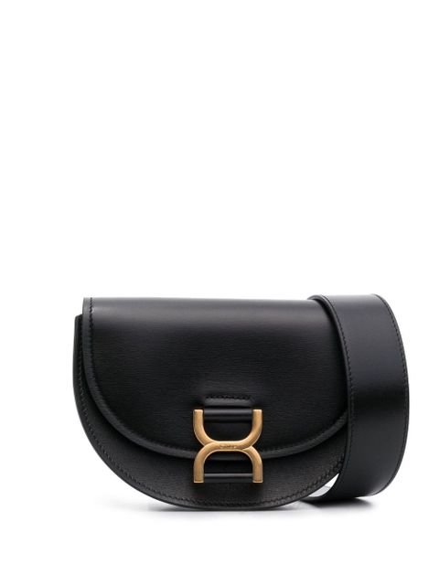 Chloé mini Marcie leather shoulder bag - Black - zdjęcie produktu nr 1