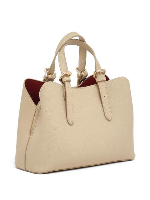 TWINSET grained-texture buckle-detail tote bag - Neutrals