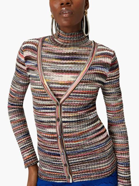 Missoni striped cardigan - Orange