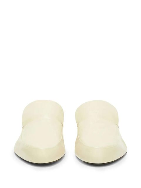 Jil Sander slip-on leather loafers - White