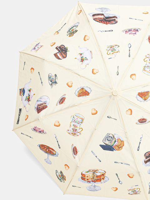 Moschino parasol kolor żółty 8953
