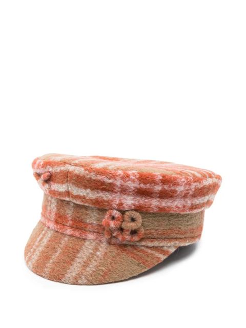 Ruslan Baginskiy checked-pattern beret - Neutrals - zdjęcie produktu nr 1