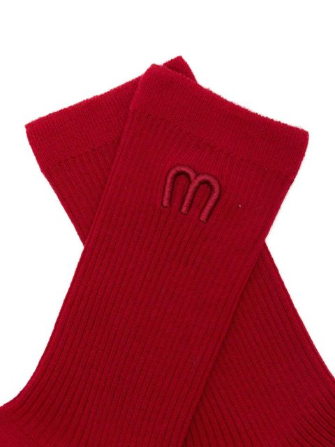 Maje embroidered ribbed socks - zdjęcie produktu nr 2