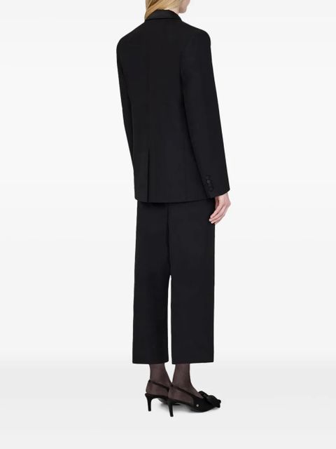 ANINE BING satin-lapel double-breasted blazer - Black - zdjęcie produktu nr 2