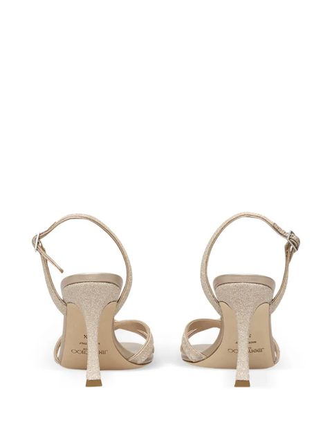 Jimmy Choo 90mm Elsy heeled sandals - Neutrals