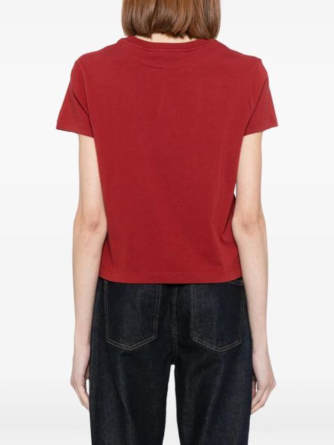 AGOLDE Adine shrunken T-shirt - Red