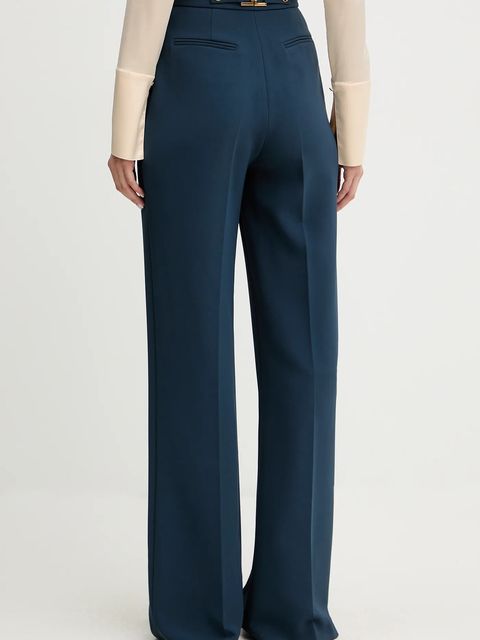 Elisabetta Franchi spodnie damskie proste high waist PA09956E2