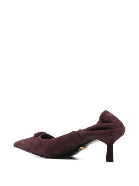 Prada pointed-toe kitten-heel pumps - Red