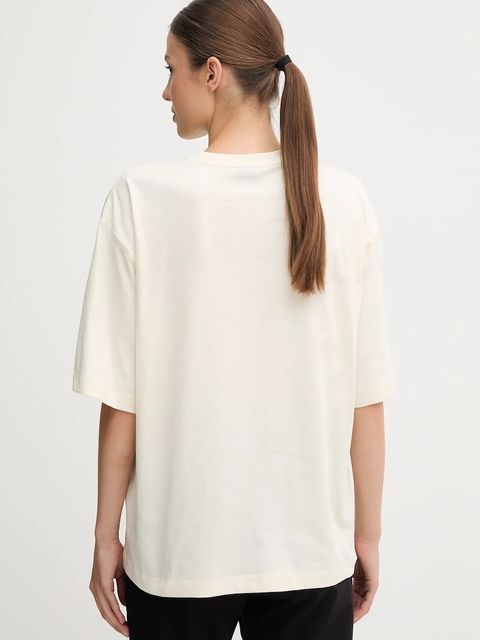 EA7 Emporio Armani t-shirt bawełniany damski kolor beżowy AF13741.7X000128