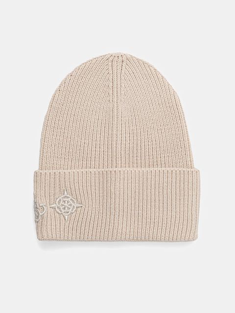 Guess czapka z dodatkiem wełny CRESIDIA kolor beżowy AW5404 POL01 - zdjęcie produktu nr 1