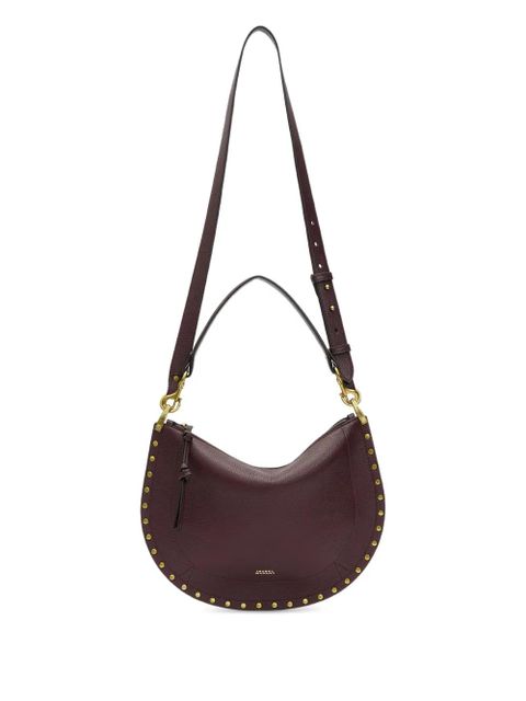 ISABEL MARANT Oskan studded shoulder bag - Red