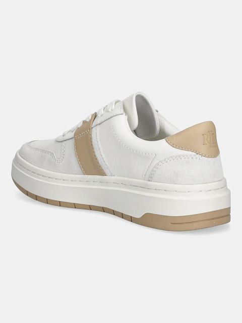 Lauren Ralph Lauren sneakersy skórzane Harlie damskie kolor biały 802974377002 - zdjęcie produktu nr 2