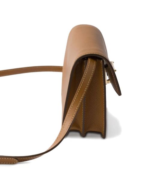 Prada Embleme flap mini bag - Brown