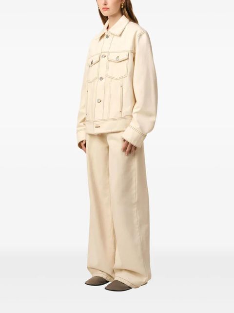 AMI Paris cotton trucker jacket - Neutrals