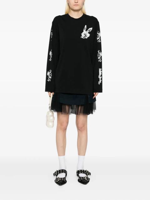 Simone Rocha Tortoise-and-Hare T-shirt - Black