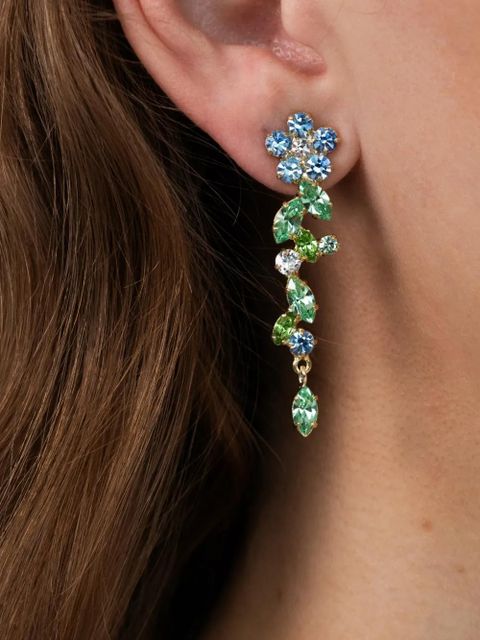 Jennifer Behr Jasmina floral-motif drop earrings - Gold - zdjęcie produktu nr 2