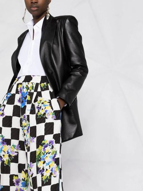 Off-White high-waisted checked trousers