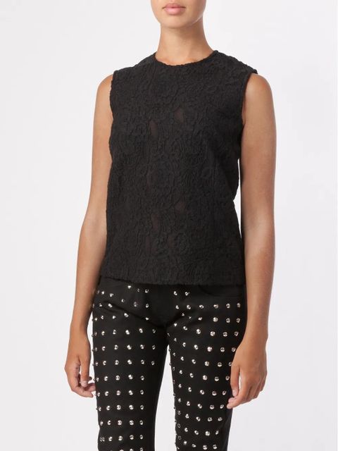 Comme Des Garçons lace tank - Black