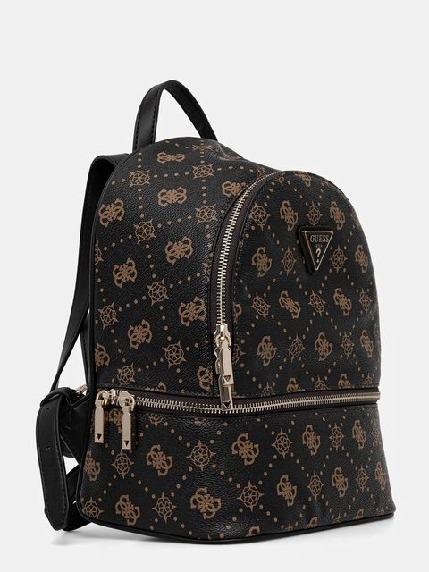 Guess plecak SILIA damski kolor brązowy mały wzorzysty TWGP98 90032