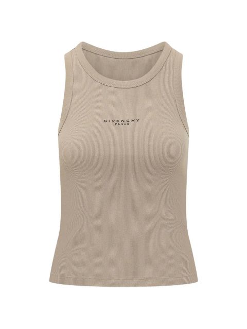 Givenchy logo-print sleeveless top - Neutrals - zdjęcie produktu nr 1