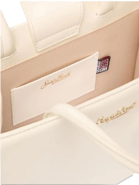 MC2 Saint Barth mini leather tote bag - White