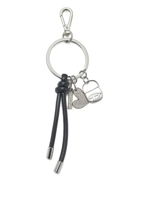 Diesel heart charms keyring - Silver - zdjęcie produktu nr 1