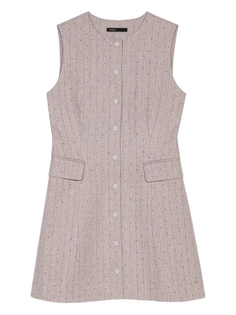 Maje rhinestone suit dress - Grey