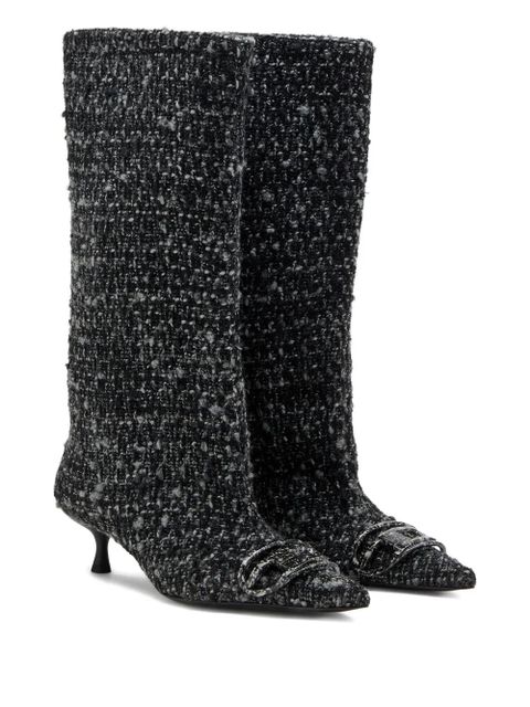 Diesel 40mm D-venus pointed-toe boots - Black
