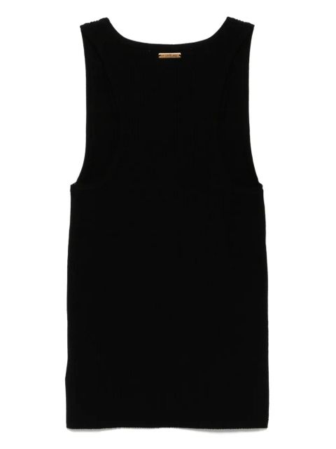 Michael Kors ribbed scoop-neck tank top - Black - zdjęcie produktu nr 2