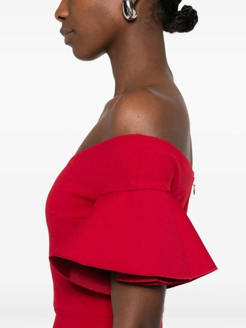 Solace London Cielo maxi dress - Red