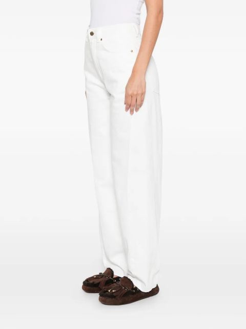SANDRO five-pockets cotton jeans - White