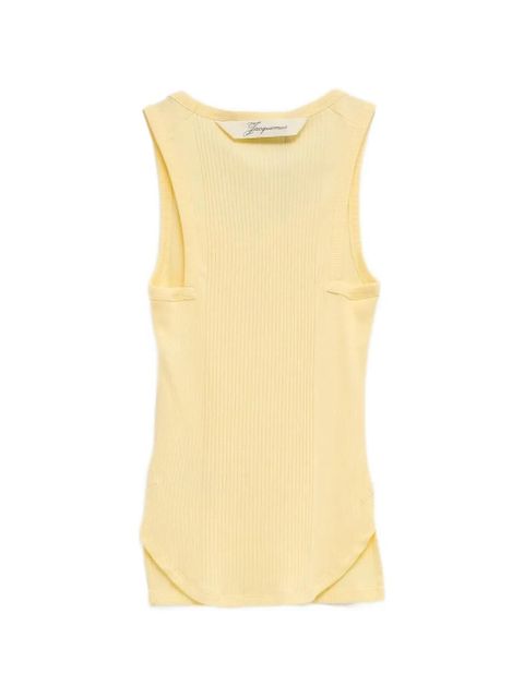 Jacquemus ribbed vest top - Yellow - zdjęcie produktu nr 2