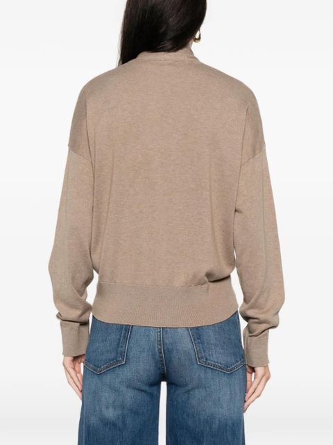 Lauren Ralph Lauren crossover-neck jumper - Neutrals