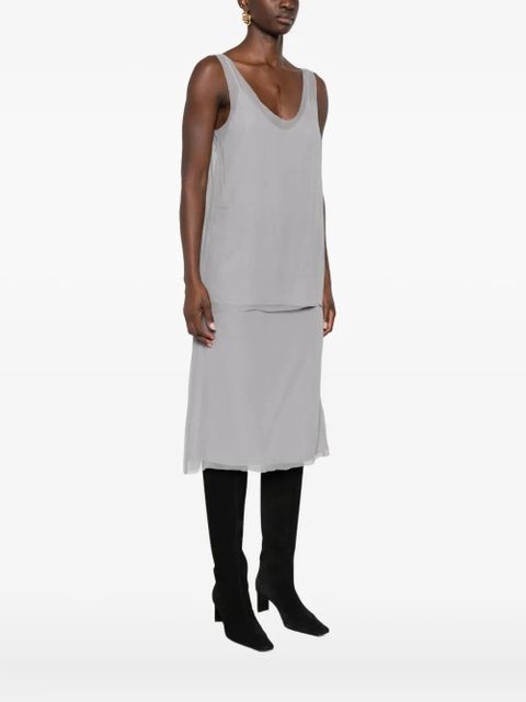 TOTEME V-neck slip top - Grey