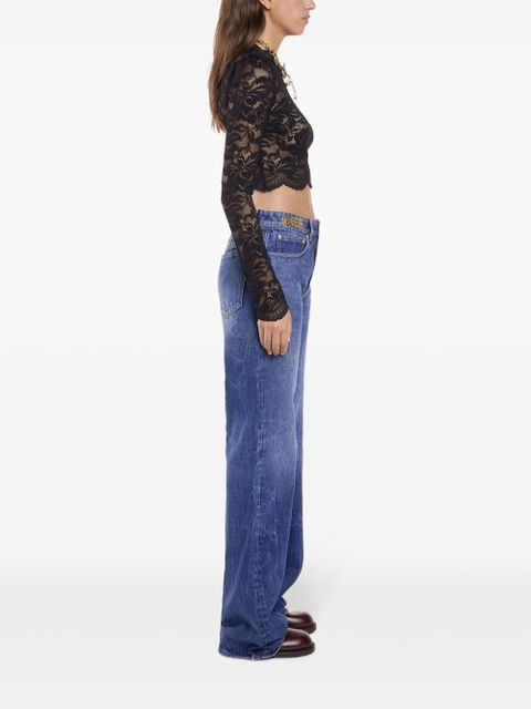 Rabanne boyfriend jeans with charm detail - Blue