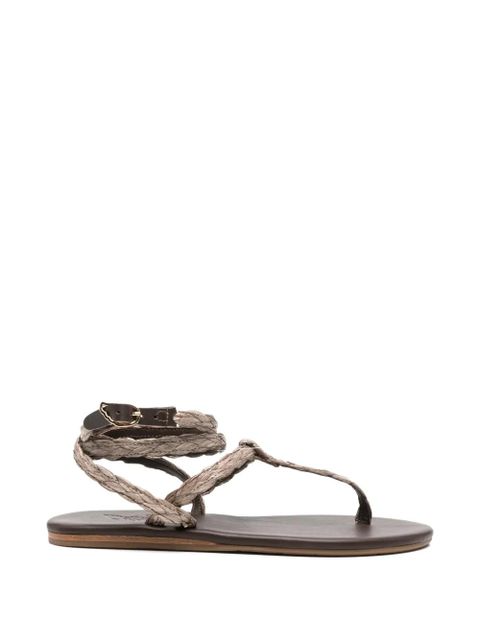 Ancient Greek Sandals Kalamida braided sandals - Neutrals - zdjęcie produktu nr 1