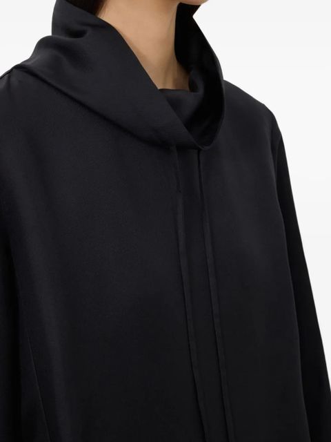 LouLou de Saison drawstring-neck long-sleeved blouse - Black