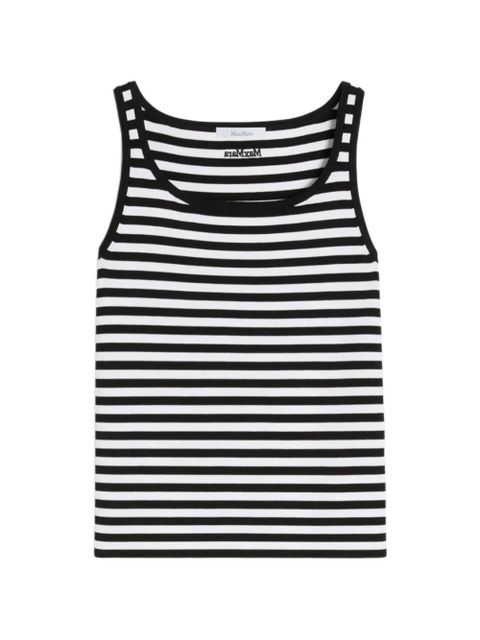 Max Mara striped trim top - Black - zdjęcie produktu nr 1