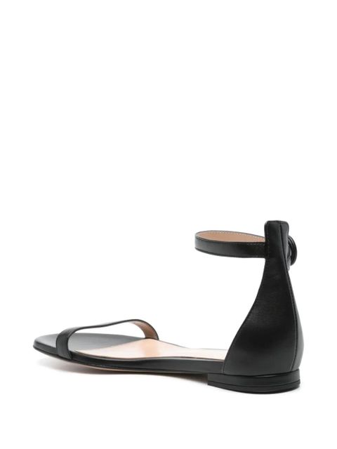 Gianvito Rossi leather flat sandals - Black - zdjęcie produktu nr 2