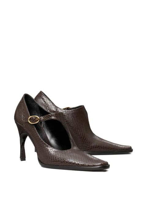 Tory Burch twisted-heel monk strap pumps - Brown - zdjęcie produktu nr 2