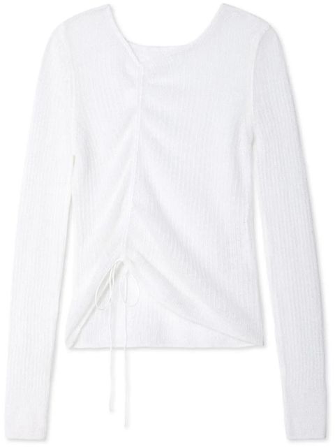 Cecilie Bahnsen mohair-blend top - White - zdjęcie produktu nr 1
