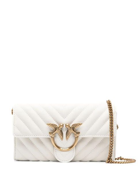 PINKO Love One quilted shoulder bag - White - zdjęcie produktu nr 1